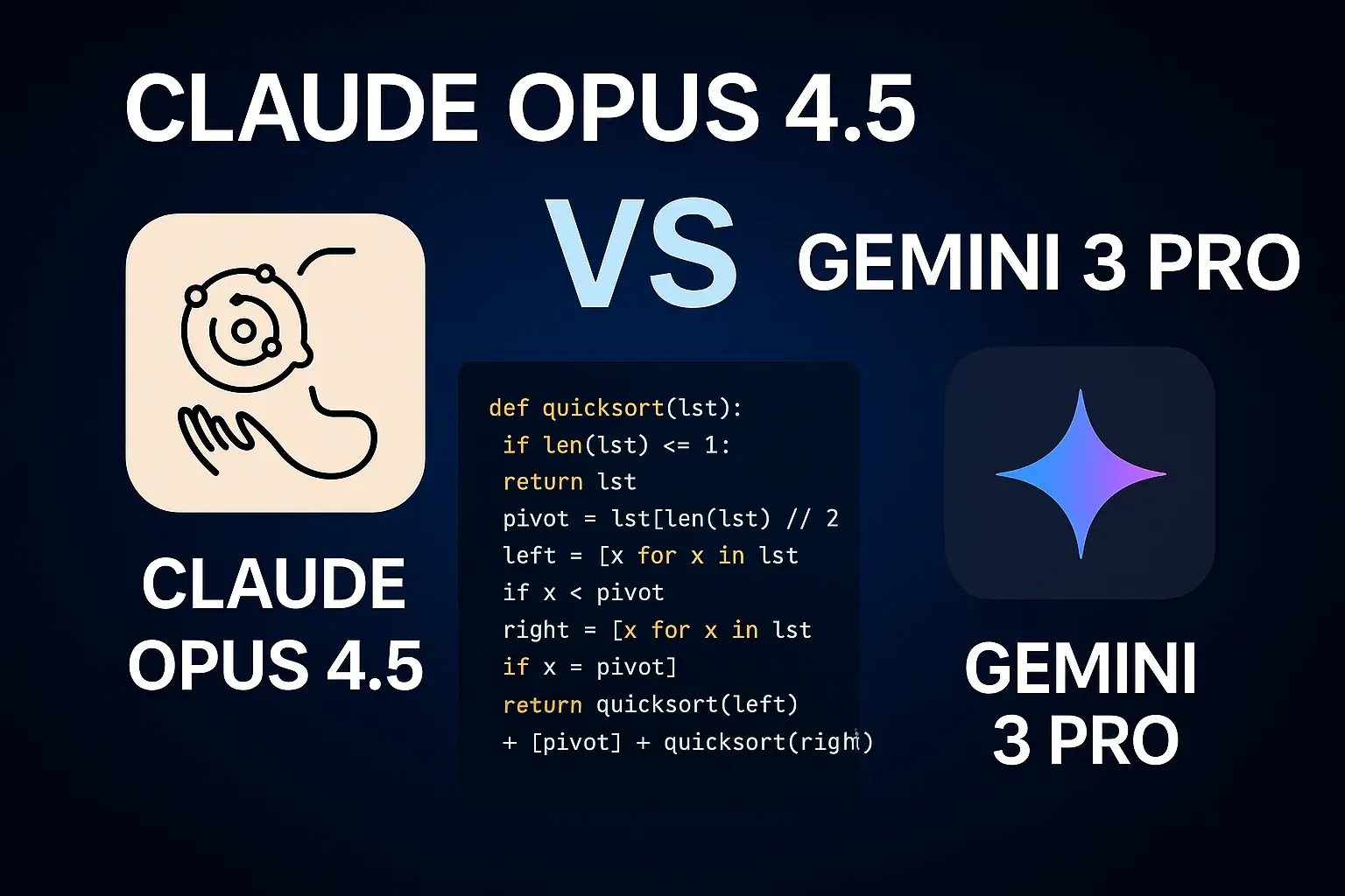 Claude Opus 4.5 vs Google Gemini 3 Pro coding IA