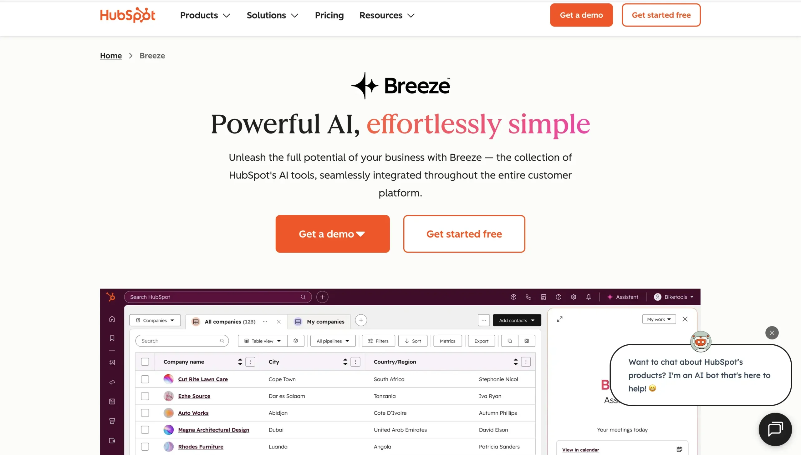 HubSpot AI marketing et CRM