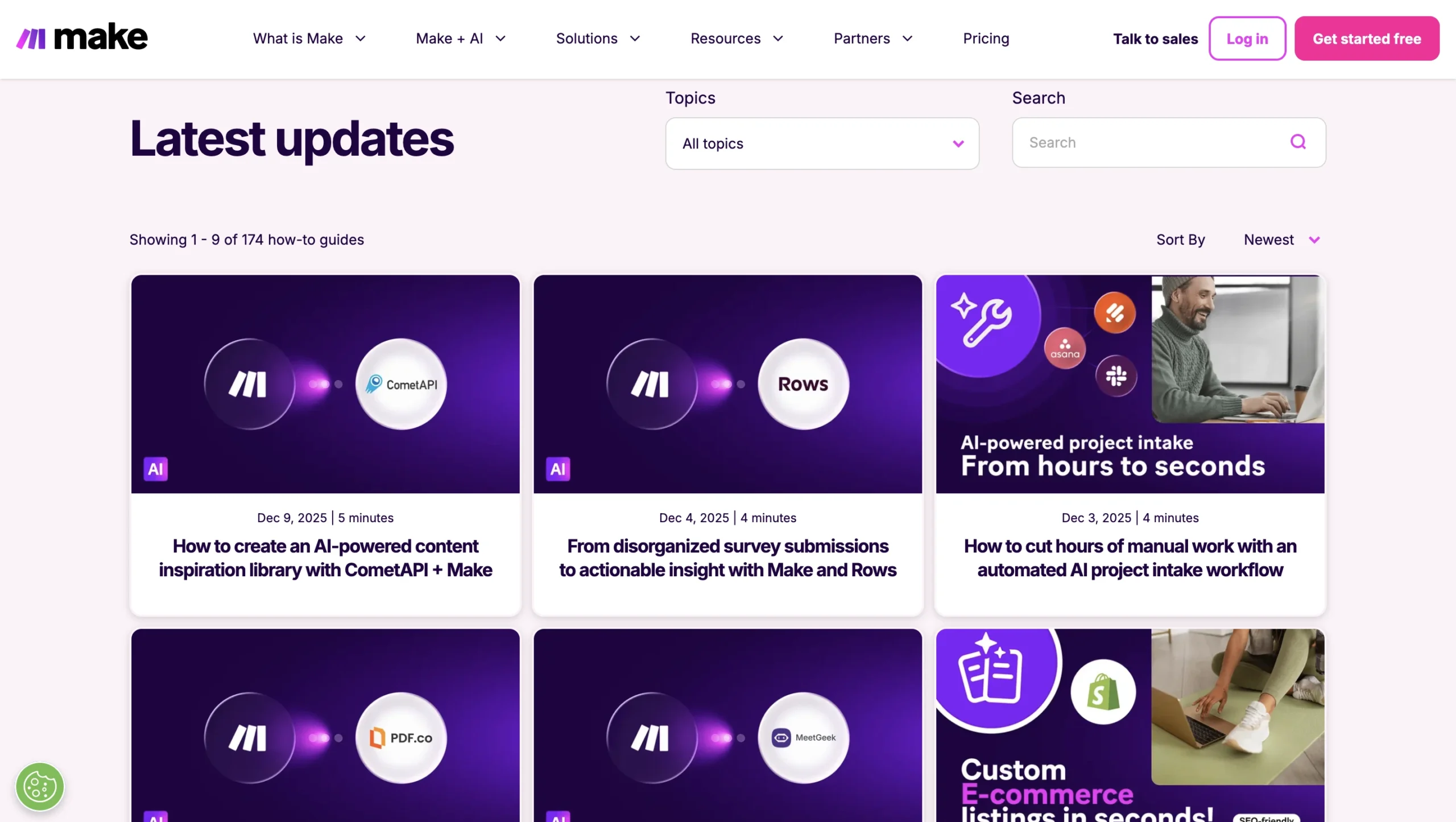 Make How-To Guides – tutoriels et automatisations