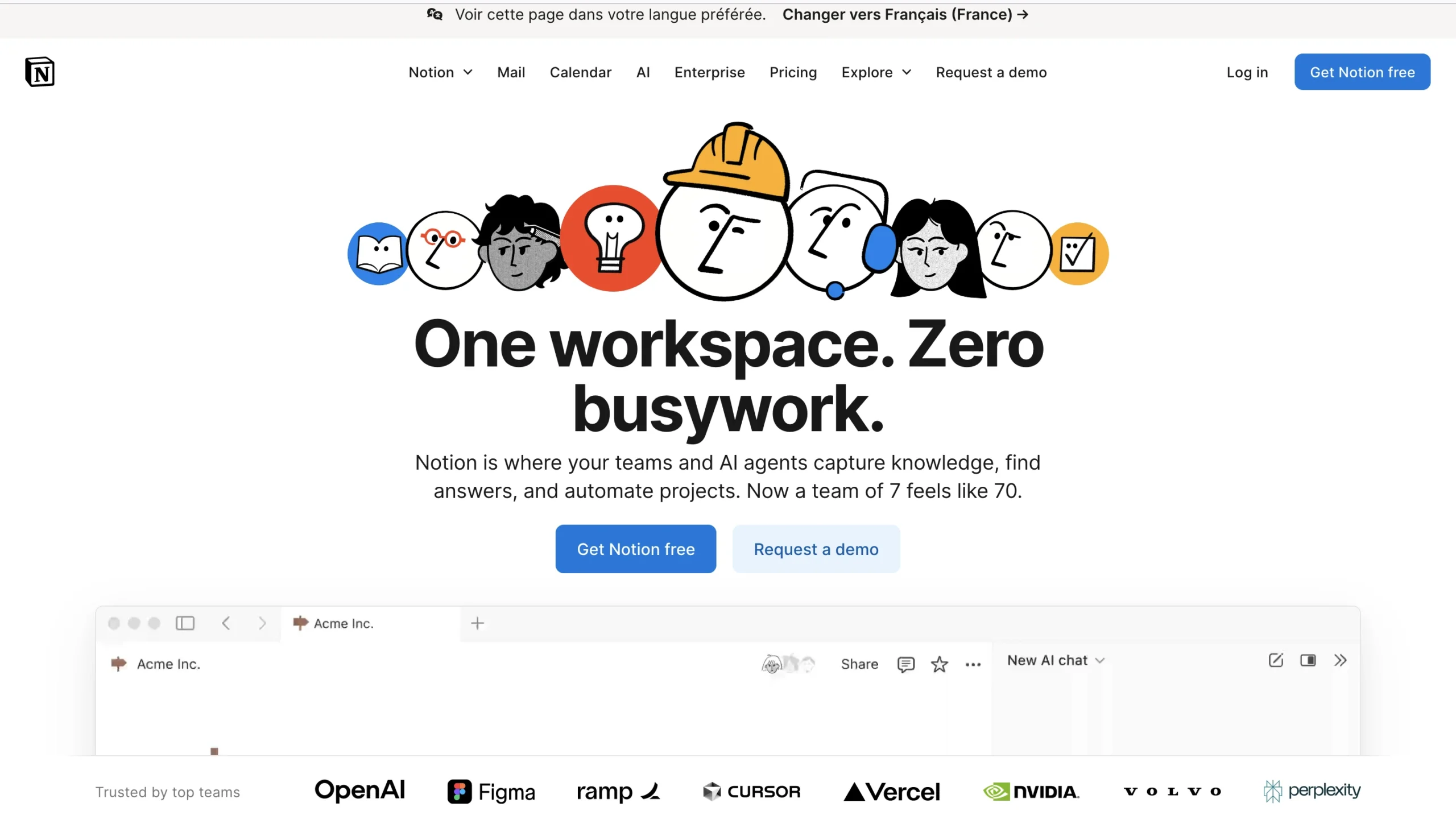 Notion AI assistant productivité