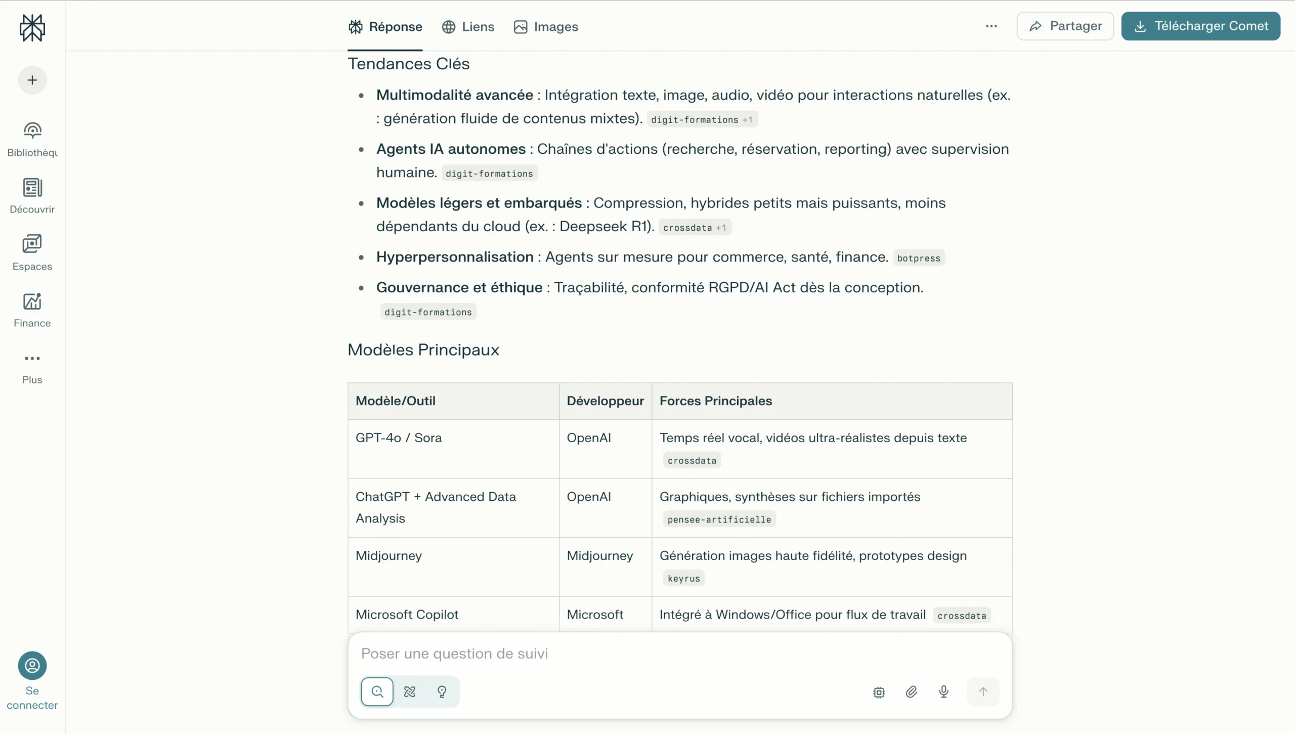 Perplexity AI par Perplexity – assistant IA pour recherche, résumé et analyse