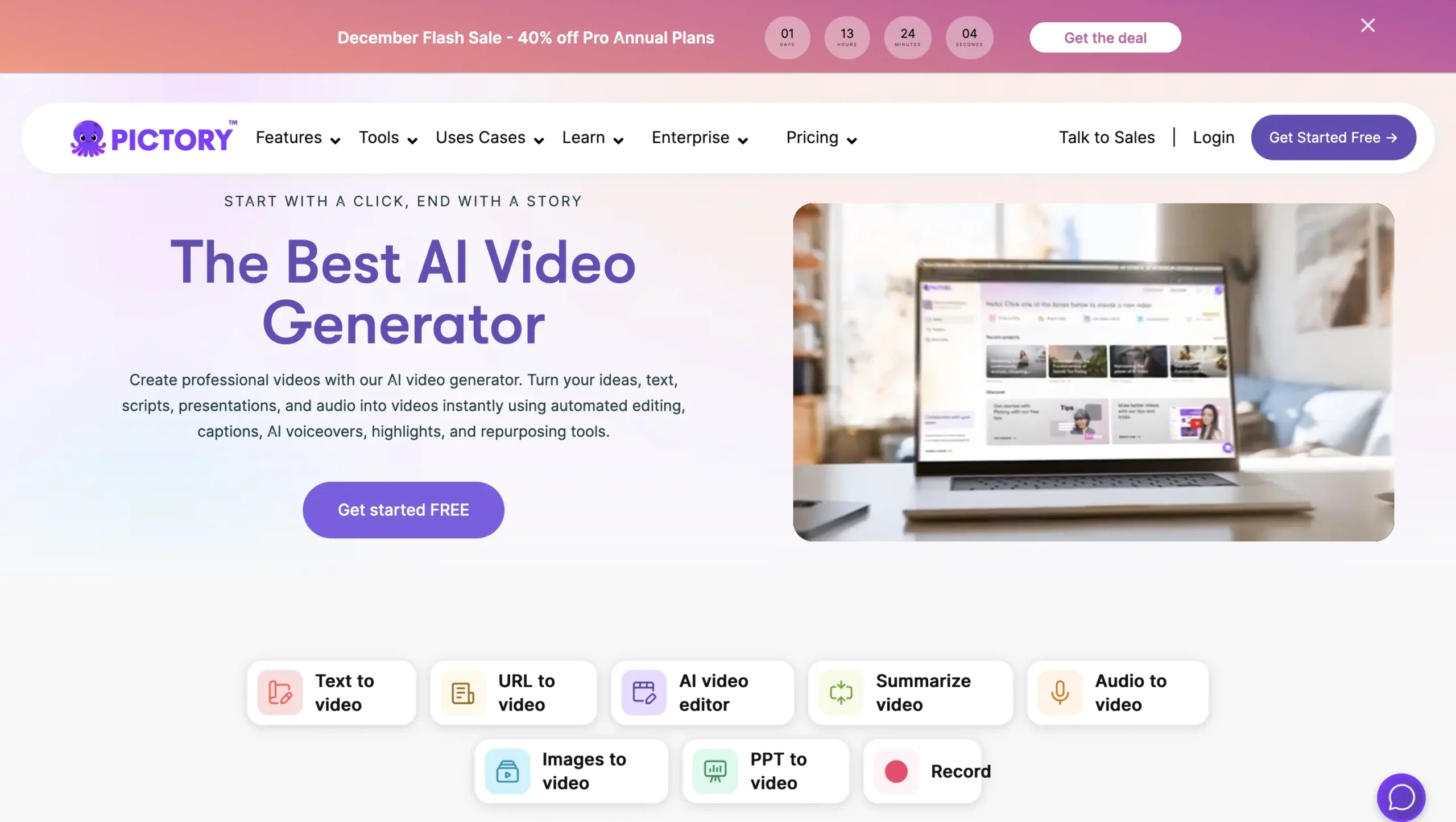 Pictory IA création vidéo