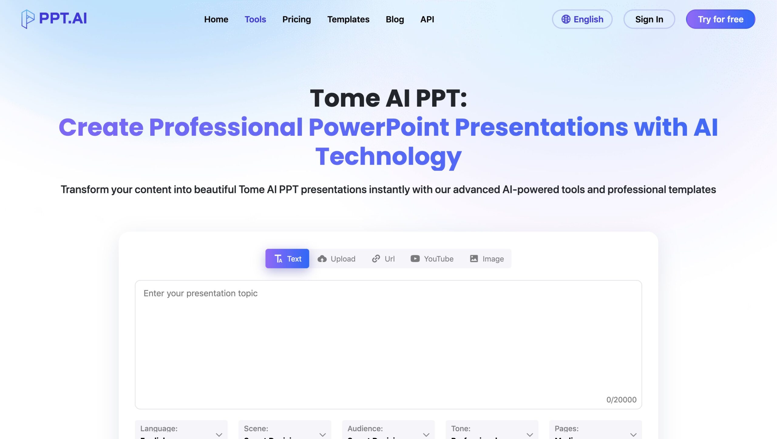 Tome IA création de présentations