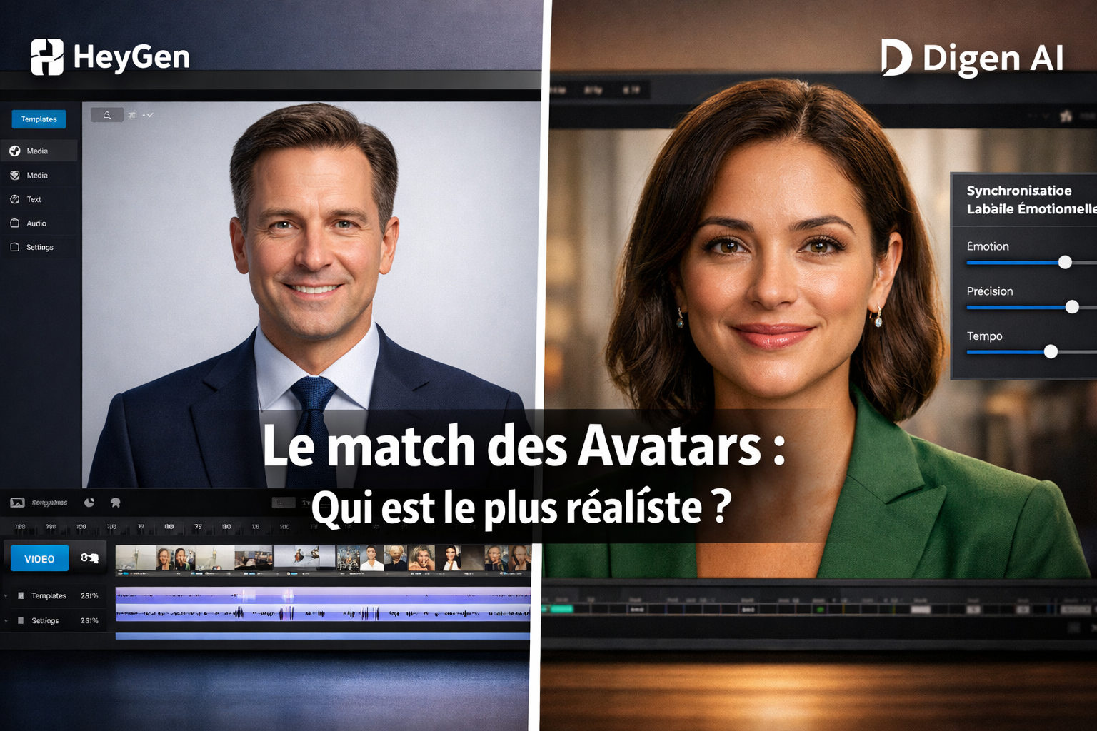 Comparaison de réalisme entre Digen AI et HeyGen - Guide 2026