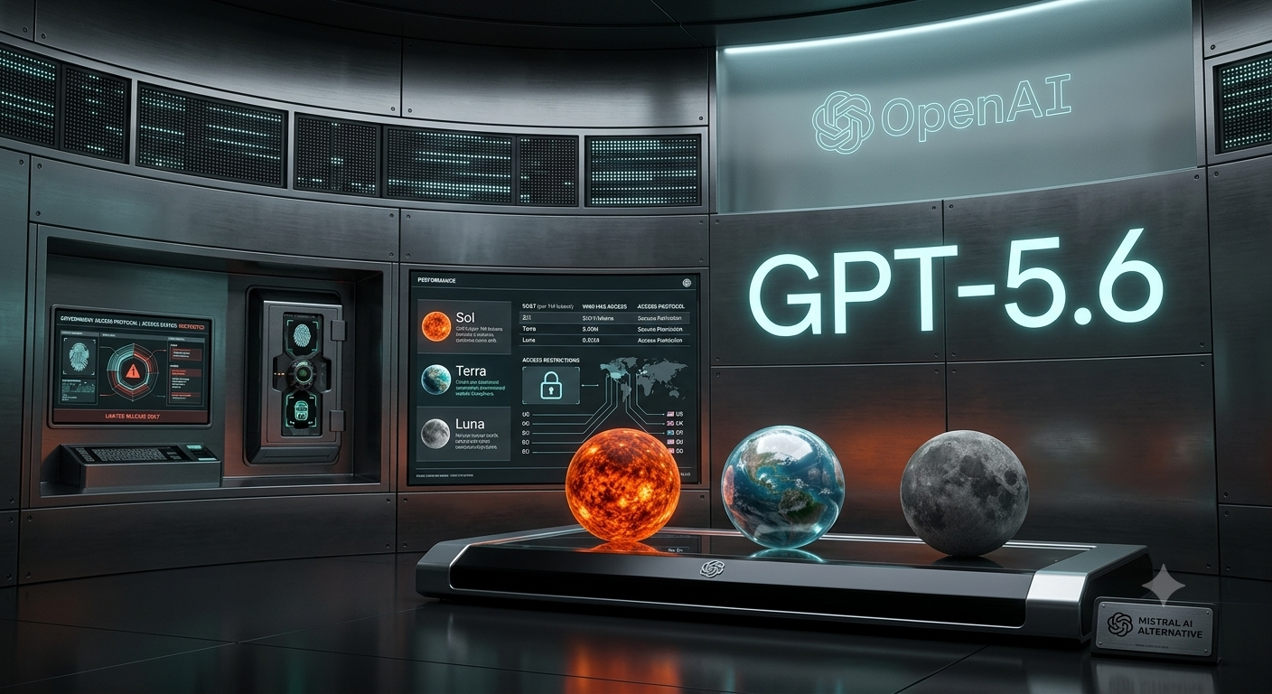 GPT-5.6 Sol, Terra et Luna : OpenAI dévoile ses 3 tiers sous contrôle de Washington — accès restreint 2026