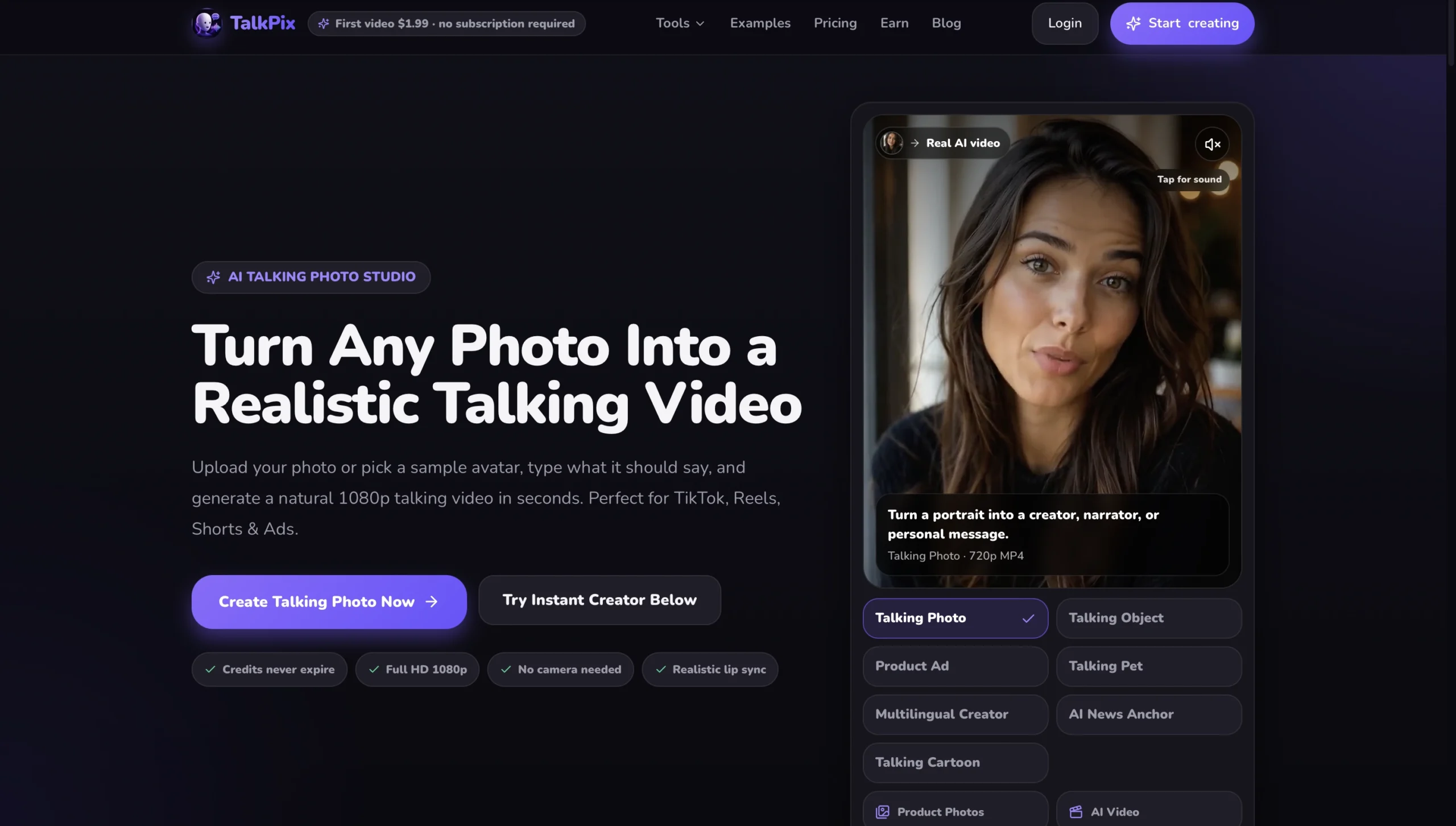 TalkPix : generateur videos avatar avec synchronisation labiale IA
